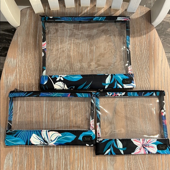 4 Piece Travel/Storage Set HIBISCUS MULTI - Picture 2 of 12
